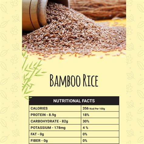 Rice Bamboo 1 Cup - calories, carbs, nutrition