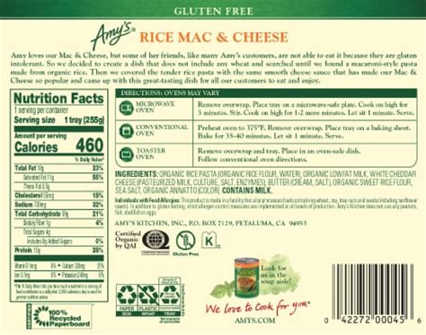 Rice Mac & Cheese - calories, carbs, nutrition