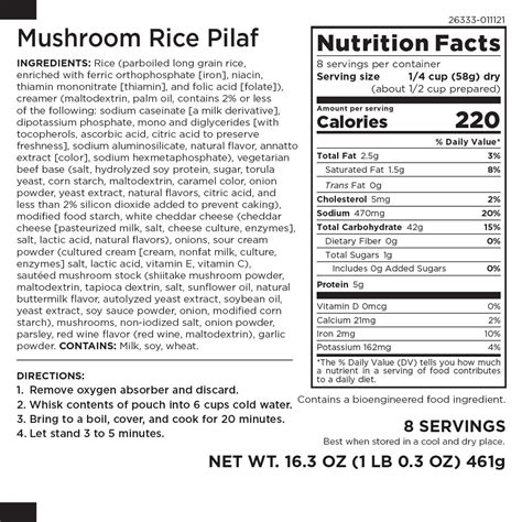 Rice Pilaf (16013.13) - calories, carbs, nutrition