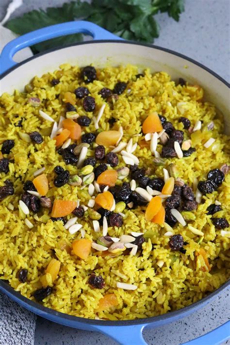 Rice Pilaf with Almonds and Saffron - calories, carbs, nutrition