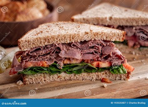 Roast Beef & Cheese on Wheat Bread - calories, carbs, nutrition