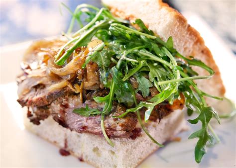 Roast Beef on Focaccia - calories, carbs, nutrition