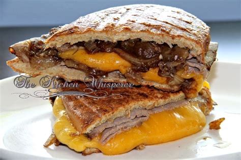 Roast Beef Panini with Caramelized Onion - calories, carbs, nutrition