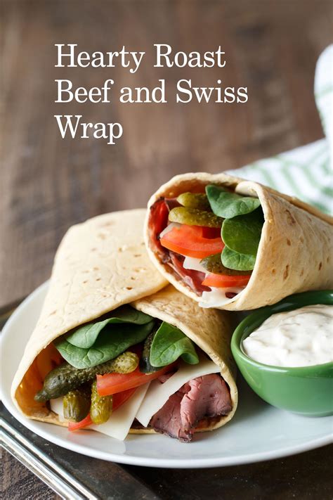 Roast Beef & Swiss Pub Style Wrap - calories, carbs, nutrition