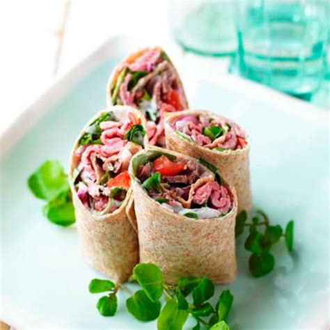 Roast Beef Wrap - calories, carbs, nutrition