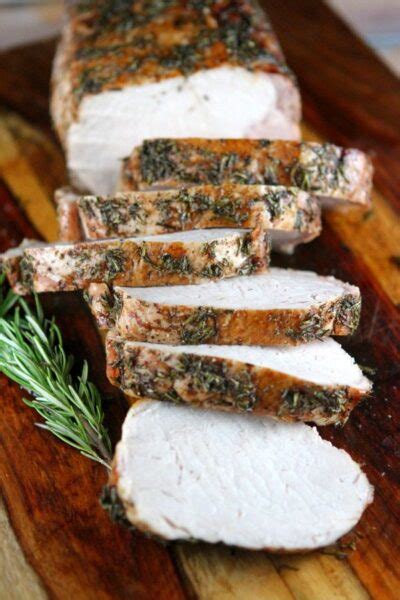 Roast Loin of Pork with Rosemary - calories, carbs, nutrition