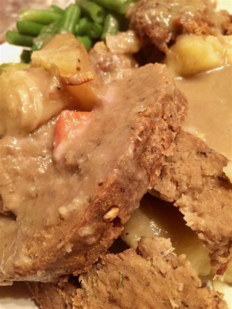 Roast Seitan with Stewed Vegetables - calories, carbs, nutrition