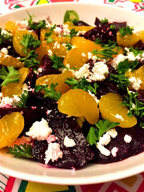 Roasted Beet and Feta Greek Salad - calories, carbs, nutrition