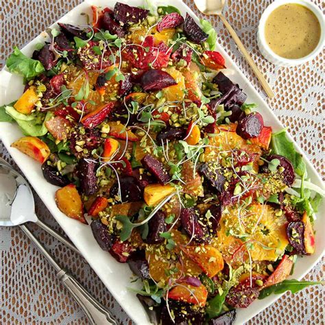 Roasted Beet & Citrus Salad Plate - calories, carbs, nutrition