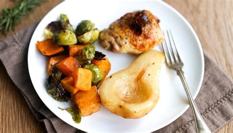 Roasted Chicken and Pears - calories, carbs, nutrition