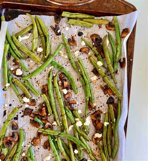 Roasted Green Beans with Mushrooms - calories, carbs, nutrition