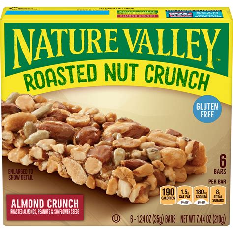 Roasted Nut Crunch Bar - calories, carbs, nutrition