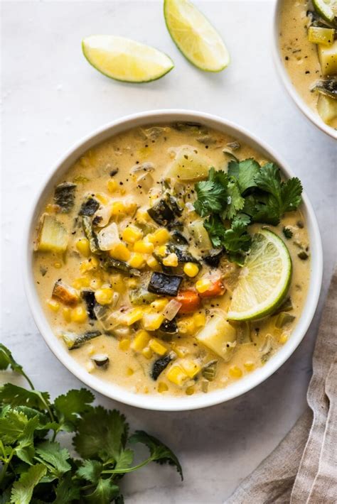 Roasted Poblano Corn Chowder - calories, carbs, nutrition