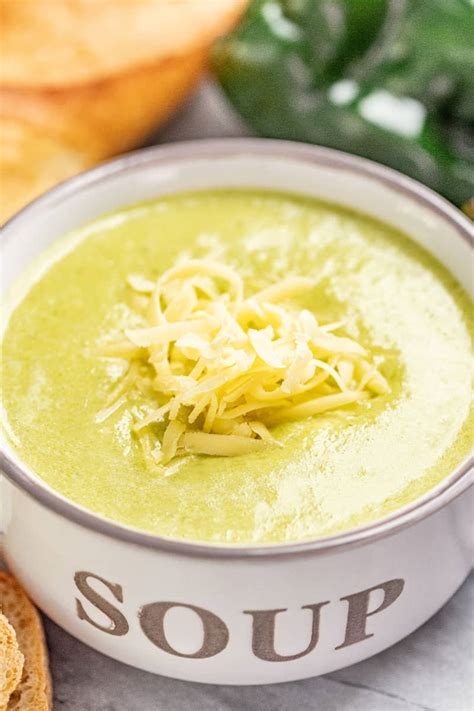 Roasted Poblano White Cheddar Soup - calories, carbs, nutrition