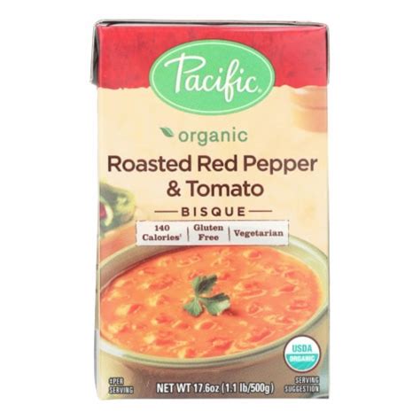 Roasted Red Pepper and Tomato Bisque - calories, carbs, nutrition