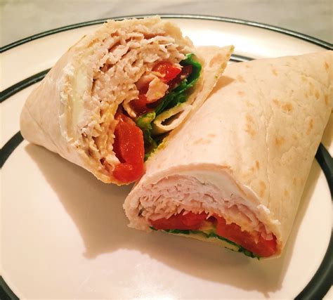 Roasted Turkey & Cheese Wrap - calories, carbs, nutrition