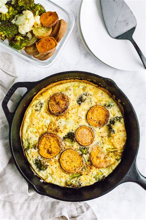 Roasted Vegetable Frittata - calories, carbs, nutrition