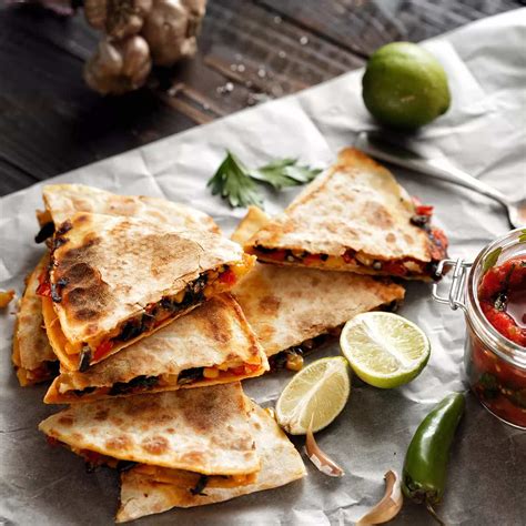 Roasted Vegetable Quesadilla - calories, carbs, nutrition