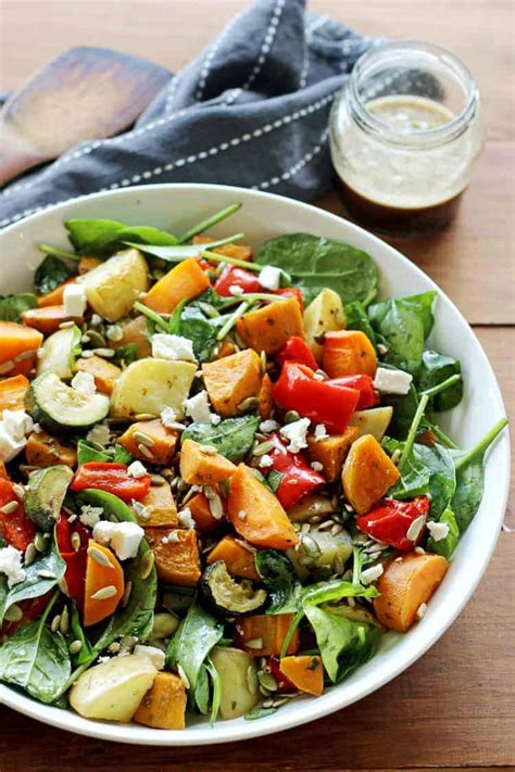 Roasted Vegetable Salad with Shrimp - calories, carbs, nutrition