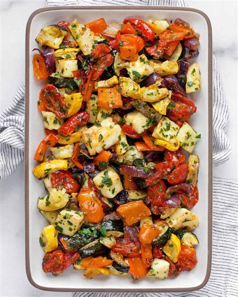 Roasted Vegetables for Entrees - calories, carbs, nutrition