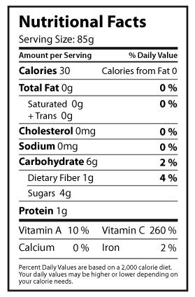 Roasted Yellow Peppers - calories, carbs, nutrition