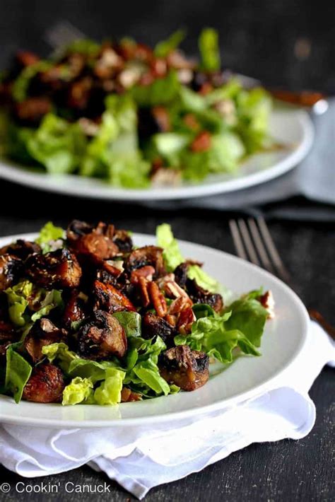 Romaine Salad with Mushrooms - calories, carbs, nutrition