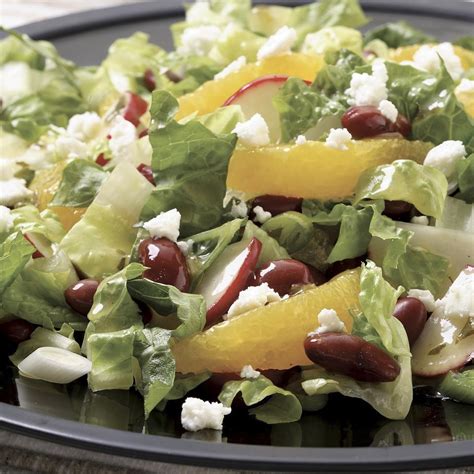 Romaine Salad with Orange, Feta and Beans - calories, carbs, nutrition