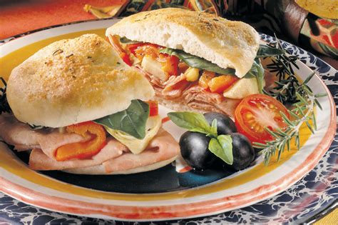 Rosemary Turkey Focaccia Sandwich (30884.9) - calories, carbs, nutrition
