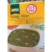 Saag Aloo - calories, carbs, nutrition