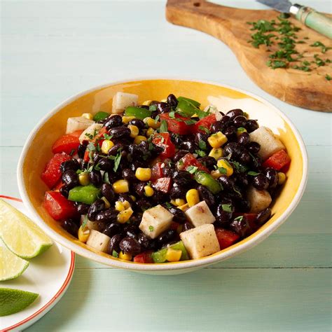 Salad Black Bean Corn & Jicama 1/4 Cup - calories, carbs, nutrition