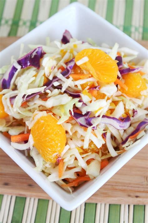 Salad Cole Slaw Orange Ginger 3 oz - calories, carbs, nutrition