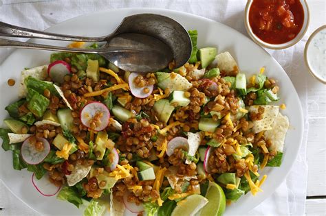 Salad Entree Taco Poblano & Lentil - calories, carbs, nutrition