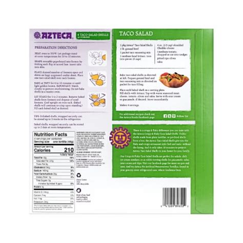 Salad Shell - calories, carbs, nutrition