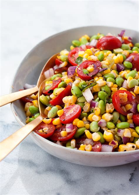 Salad Summer Corn Tomato & Edamame 1 oz - calories, carbs, nutrition