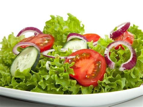 Salad Vegetables Tossed Plain 1 Cup - calories, carbs, nutrition