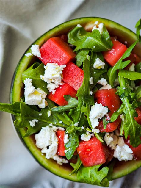 Salad Watermelon & Feta 4 oz - calories, carbs, nutrition