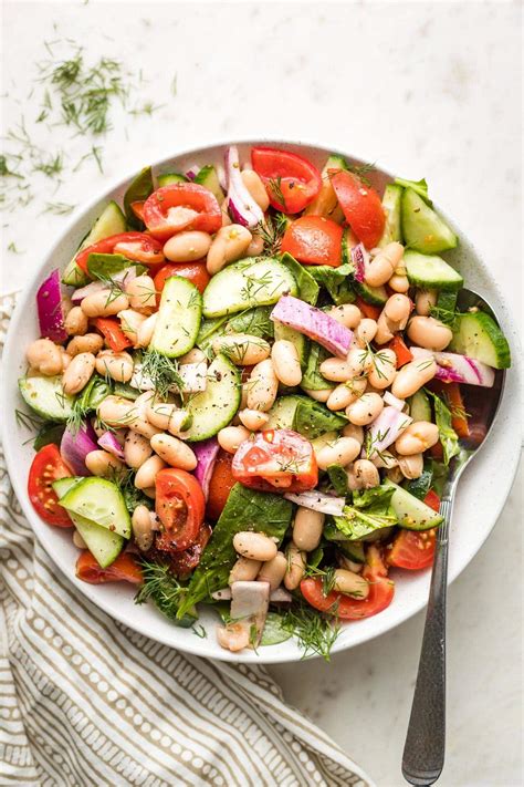 Salad White Bean Tomato & Herb 3 oz - calories, carbs, nutrition