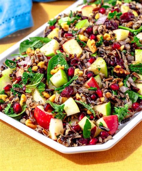 Salad Wild Rice Apples & Walnuts 1 oz - calories, carbs, nutrition