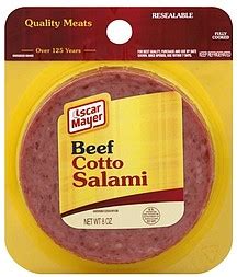 Salami Cotto Presliced 6 EA - calories, carbs, nutrition