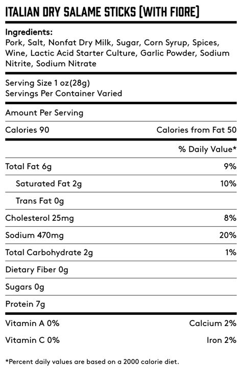 Salami - Dry or hard, pork, beef - calories, carbs, nutrition