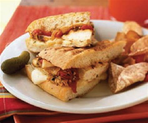 Salami, Fontina and Roasted Red Pepper Panini - calories, carbs, nutrition