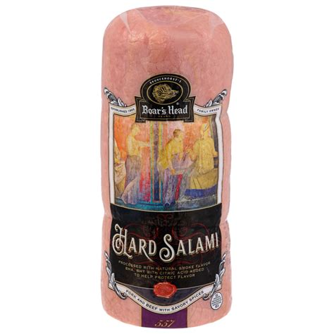 Salami Hard Boars Head Shaved 1 oz - calories, carbs, nutrition