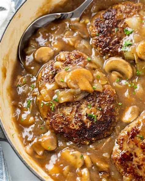 Salisbury Steak with Mushroom Sauce - calories, carbs, nutrition