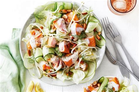 Salmon, Fennel & Apple Salad - calories, carbs, nutrition