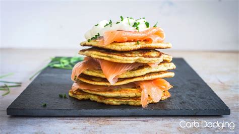 Salmon & Pilchard Stacked Pancakes - calories, carbs, nutrition