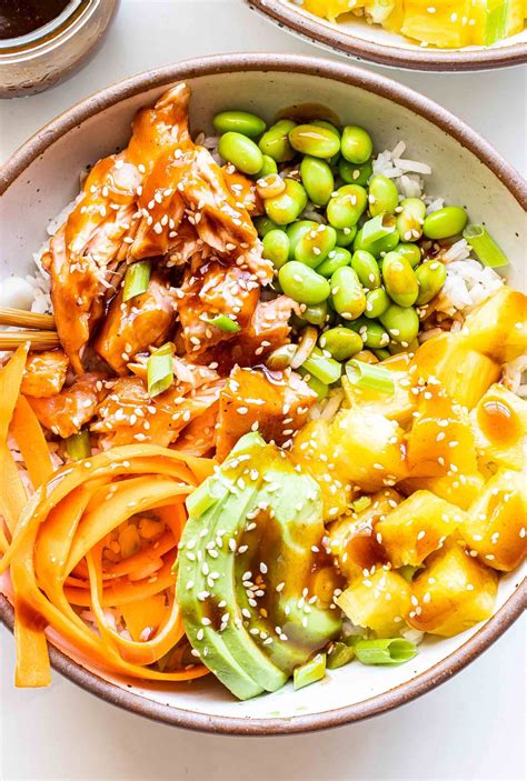 Salmon Teriyaki Bowl - calories, carbs, nutrition