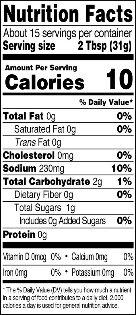 Salsa Mild 1 oz - calories, carbs, nutrition