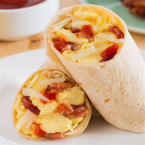 Sand Brkf Wrap Bacon Scrambled Egg & Cheese 10" Healthy Grain Tortilla - calories, carbs, nutrition