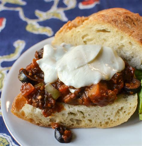 Sand Eggplant Caponata & Mozzarella Baguette - calories, carbs, nutrition