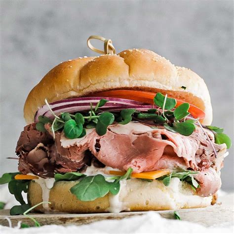 Sand Roast Beef & Cheese on White - calories, carbs, nutrition